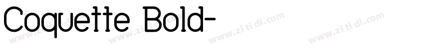 Coquette Bold字体转换